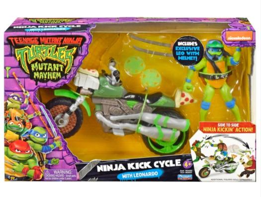 Teenage Mutant Ninja Turtles Mutant Mayhem -  Ninja Kick Cycle with Figure - Image 1