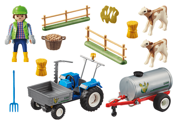 Playmobil 70367 - Loading Tractor with Water Tank - Image 2