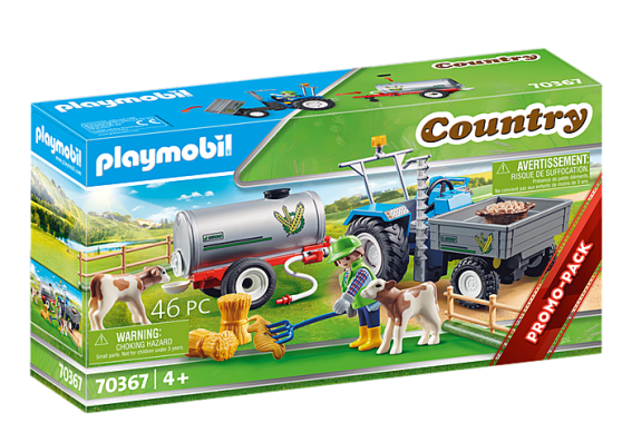 Playmobil 70367 - Loading Tractor with Water Tank - Image 1