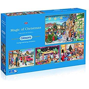 4 x 500 Piece - Magic Of Christmas Gibson Jigsaw Puzzle G5046 - Image 1