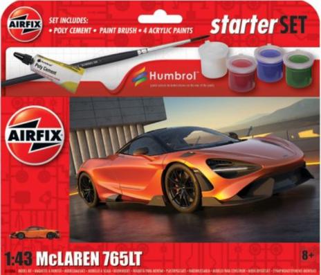 1:43 Mclaren 765Lt Starter Gift Set Airfix Model Kit A55006 - Image 1