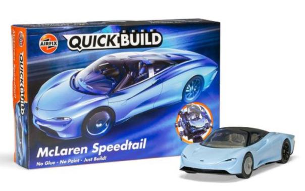 McLaren Speedtail Quick Build Airfix Model Kit: J6052 - Image 1