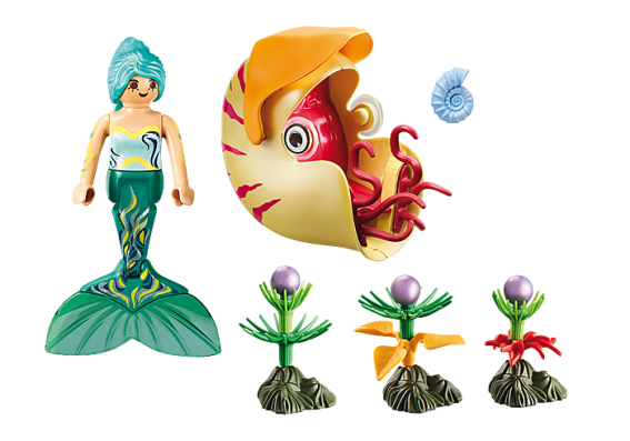 Playmobil 70098 - Mermaid with Sea Snail Gondola - Image 2