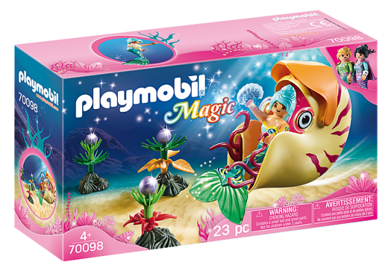 Playmobil 70098 - Mermaid with Sea Snail Gondola - Image 1