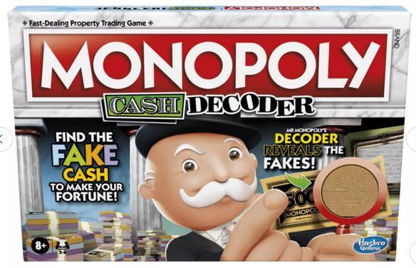 Hasbro Monopoly Cash Decoder Family Board Game - Image 1