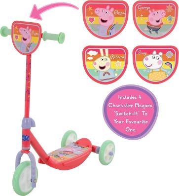 Peppa Pig multi character "Switch it" - My First Tri-Scooter - Image 1