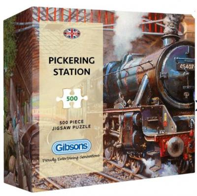 500 Piece - Pickering Station Gibsons Jigsaw Puzzle G3437 - Image 1