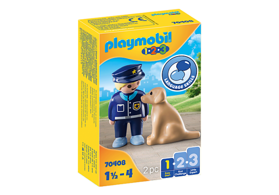 Playmobil 1 2 3... 70408 - Police Officer With Dog - Image 1