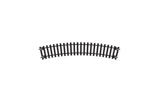 Hornby Single Curve 2nd Radius Track Piece - R606 - Image 1