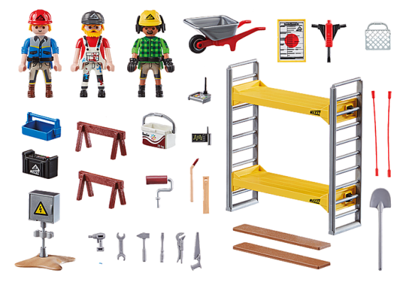 Playmobil 70446 - Scaffolding with Workers - Image 2