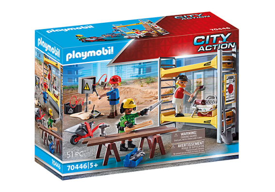 Playmobil 70446 - Scaffolding with Workers - Image 1