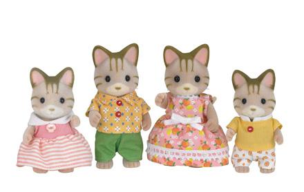 Sylvanian Families  Striped Cat Family - 5180 - Image 1