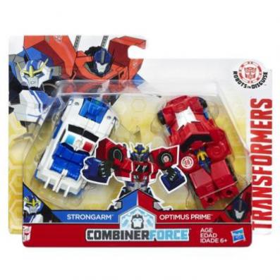 Transformers Combiner Force (Robots In Disguise) - Strongarm & Optimus Prime FIgures - Image 1