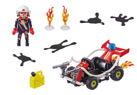 Playmobil 70554 - Stunt Show Fire Quad - Image 2