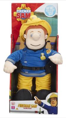 Fireman Sam - 12" Talking Plush Soft Toy - Image 1