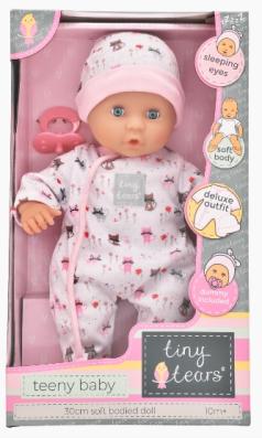 Tiny Tears Teeny (White) Baby Doll 12″ (30cm) - Image 1