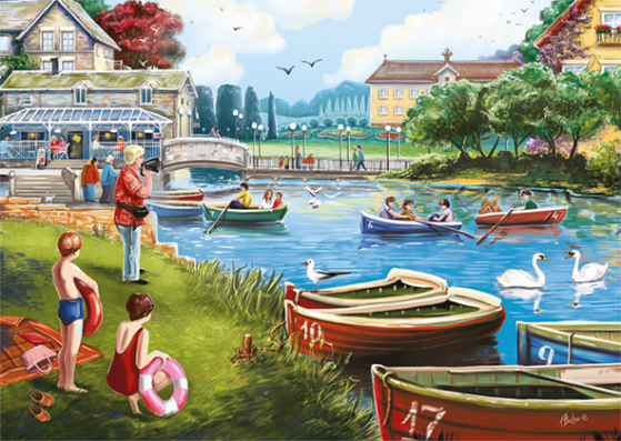 1000 Piece - The Boating Lake Falcon Jigsaw Puzzle 11252 - Image 2