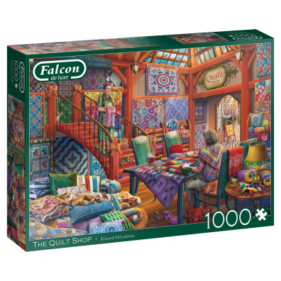 1000 Piece - The Quilt Shop Falcon Jigsaw Puzzle 11285 - Image 1
