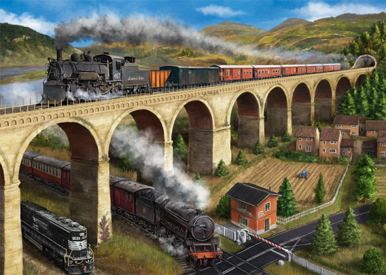 1000 Piece - The Viaduct Faclon Jigsaw Puzzle 11281 - Image 2