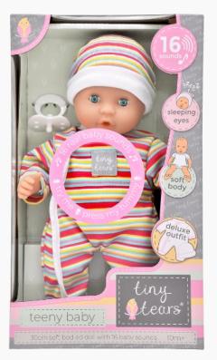 Tiny Tears Teeny Baby 12″ (30cm) Doll with 16 Sounds - Image 1