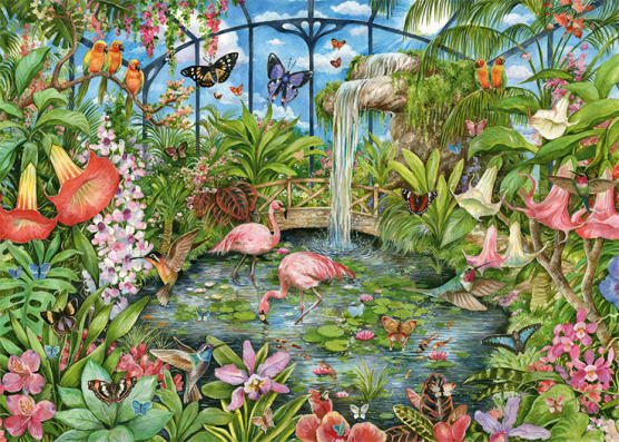 1000 Piece - Tropical Conservatory Falcon Jigsaw Puzzle 11295 - Image 2