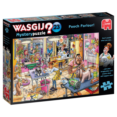 1000 Piece Wasgij Mystery 23 - Pooch Parlour! Jumbo Jigsaw Puzzle - 25018 - Image 1