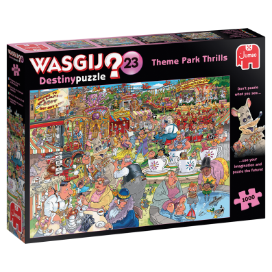 1000 Piece Wasgij Destiny 23 - Theme Park Thrills Jumbo Jigsaw Puzzle - 25005 - Image 1