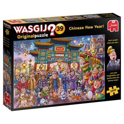 1000 Piece Wasgij Original 39 - Chinese New Year! Jumbo Jigsaw Puzzle - 25011 - Image 1