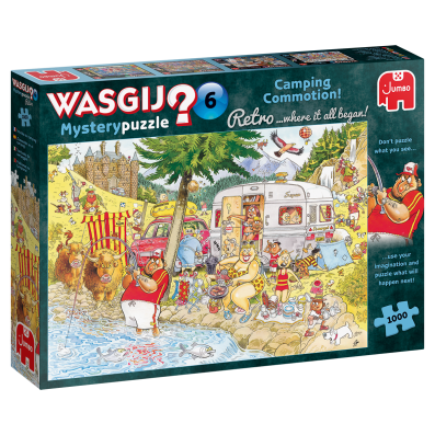 1000 Piece Wasgij Mystery 6 - Camping Commotion Jumbo Jigsaw Puzzle - 25016 - Image 1