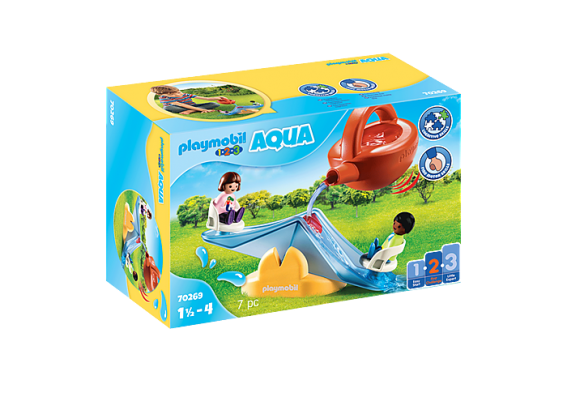 Playmobil 1 2 3... 70269 - Water Seesaw With Watering Can - Image 1