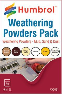Humbrol Weathering Powders Pack (mud, sand & dust) AV0021 - Image 1